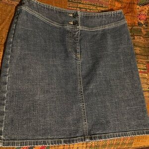 Ann Taylor Denim Skirt - Dark Blue